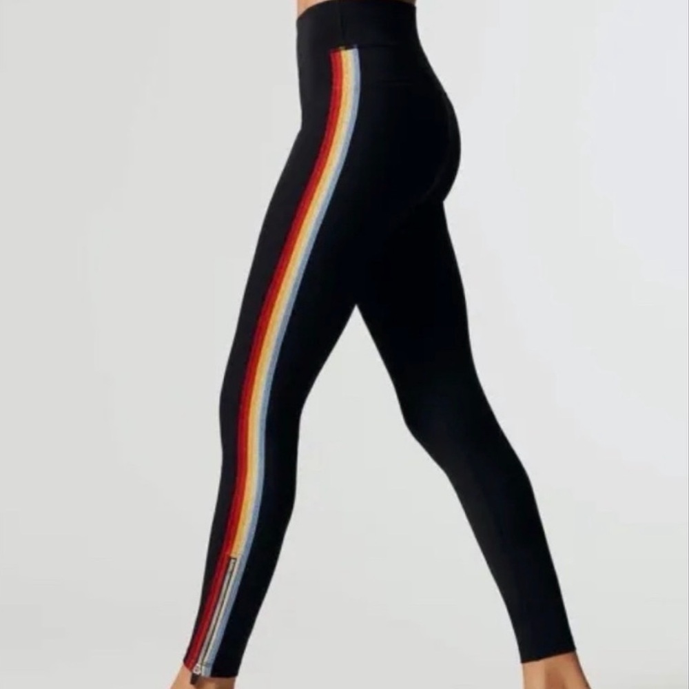 Spiritual Gangster Rainbow Track Tights Small